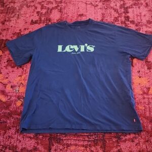 Levi's Blue Graphic Short Sleeve Tee